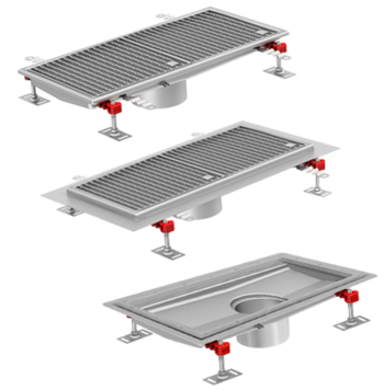 Saluran Drainase Kotak dan kisi (grating) higienis ACO Saluran Drainase Kotak dan kisi (grating) higienis ACO