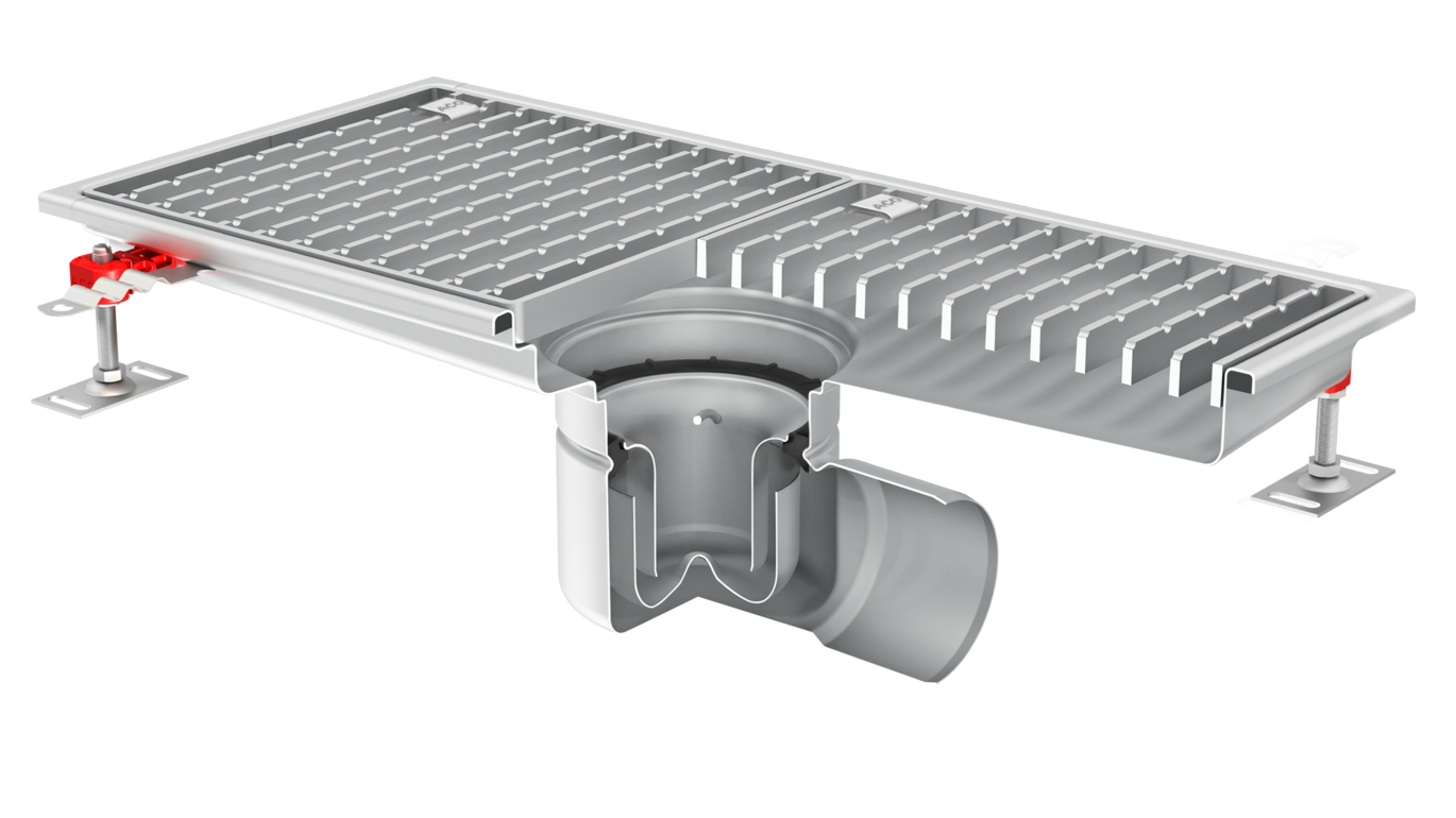 ACO Hygienic Box Channel Vertical Welded Gully